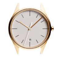 C36 Women’s date watch in PVD satin gold