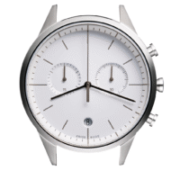 C39 Women’s chronograph watch in polished steel
