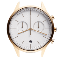 C39 Women’s chronograph watch in PVD satin gold